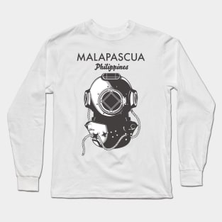 Malapascua Philippines Diving travel poster Long Sleeve T-Shirt